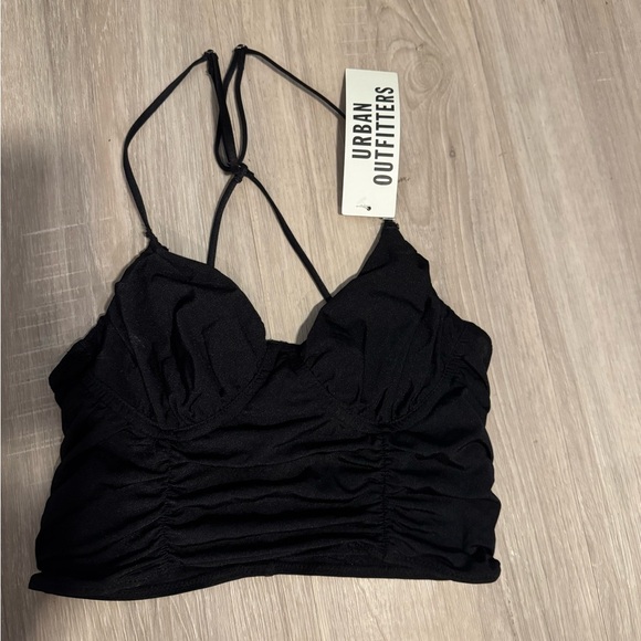 Urban Outfitters Tops - Urban Outfitters Noir Halter Crop Top